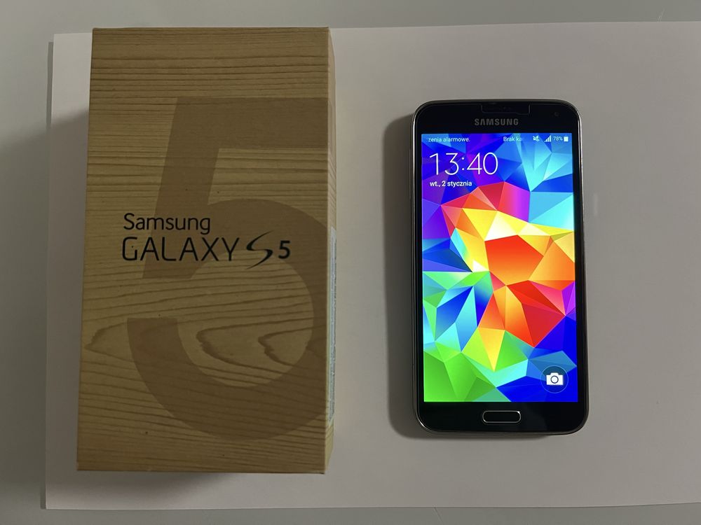 Samsung Galaxy S5 SM-G900F charcoal black 2/16GB JAK NOWY