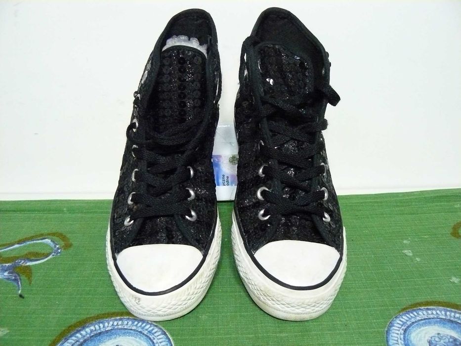 tramki CONVERSE 39 damskie cekiny