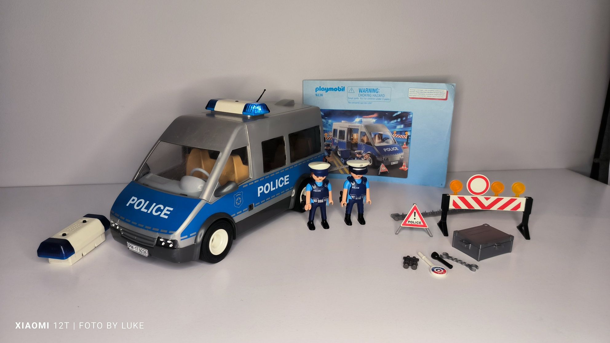 Playmobil zestaw 9236 van policyjny blokada drogowa