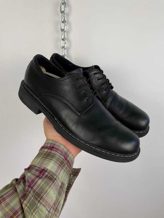 Чоловічі шкіряні туфлі черевики ecco leather