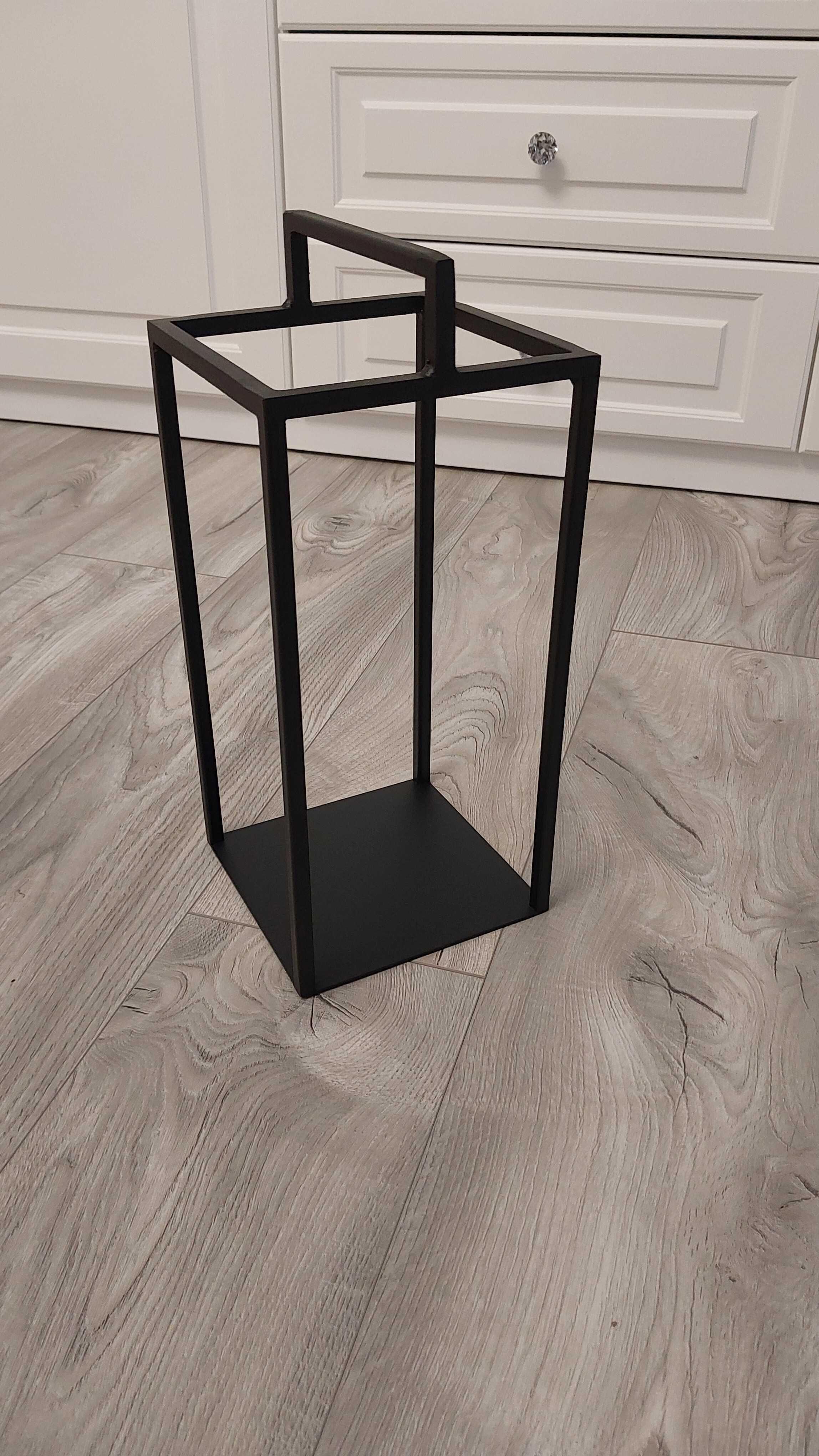 Lampion metalowy do kompozycji latarnia 35cm latarenka czarny loft