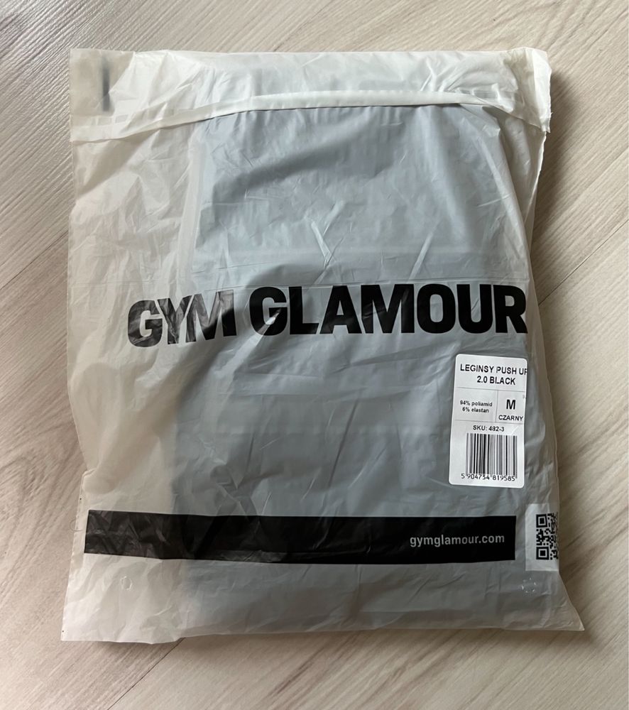 M Gym Glamour Leginsy Push Up 2.0 czarne black
