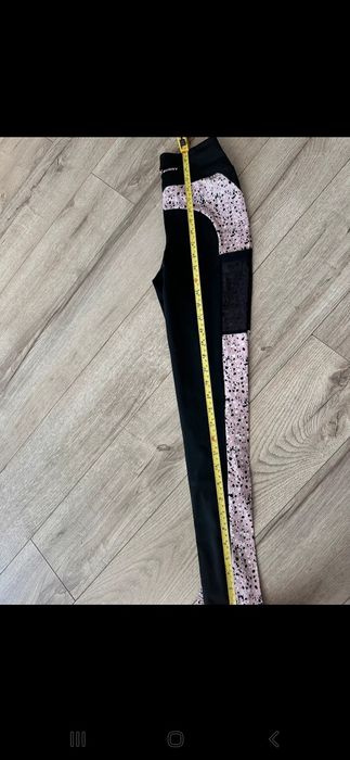 Nowy komplet cardio bunny sportowy dres legginsy top leginsy 34/36