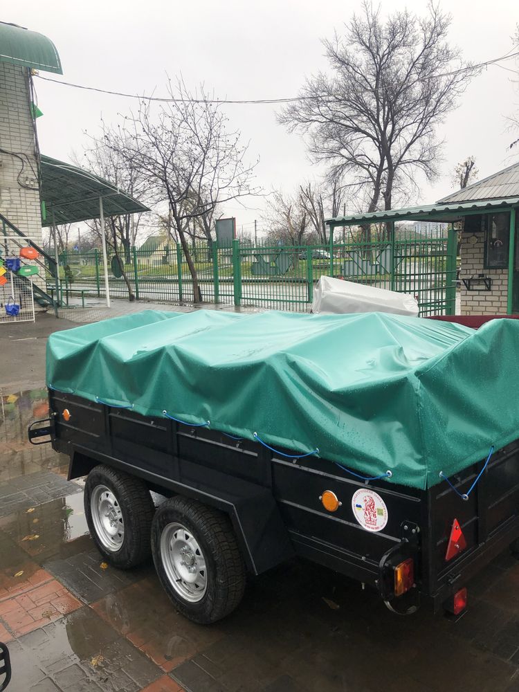 Двухосный чёрный прицеп Гарантия от изготовителя.Двовісний причеп