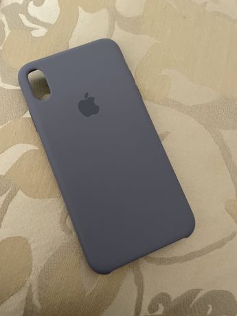 Чехол Apple для Apple iPhone XS Max lavander gray Silicone