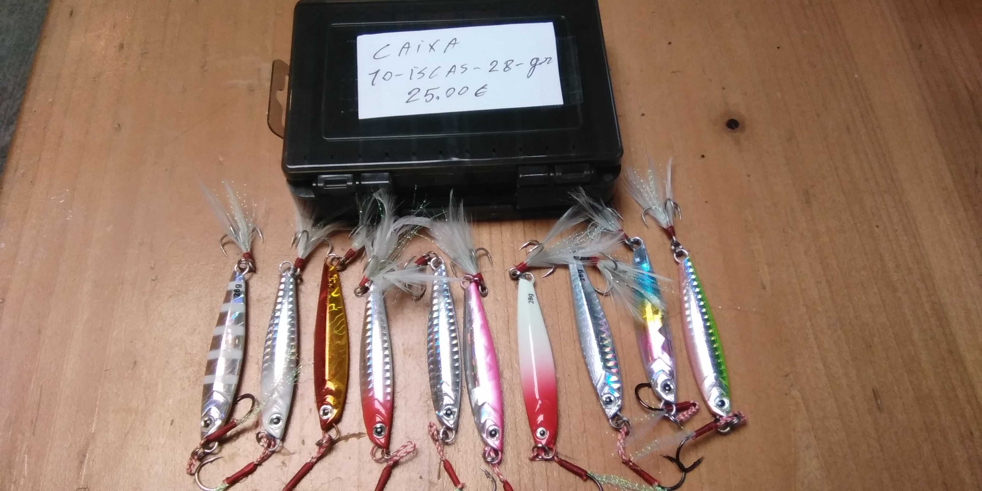 Material de pesca, as informações e preços estão nas fotos .