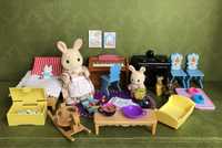 Sylvanian Families Epoch pokój kuchnia mama dziecko rodzina królików