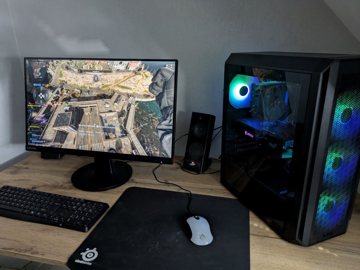 Komputer do gier R7 5700x, Rtx 3060Ti, 32Gb ram, 600W, Windows 11 ARGB