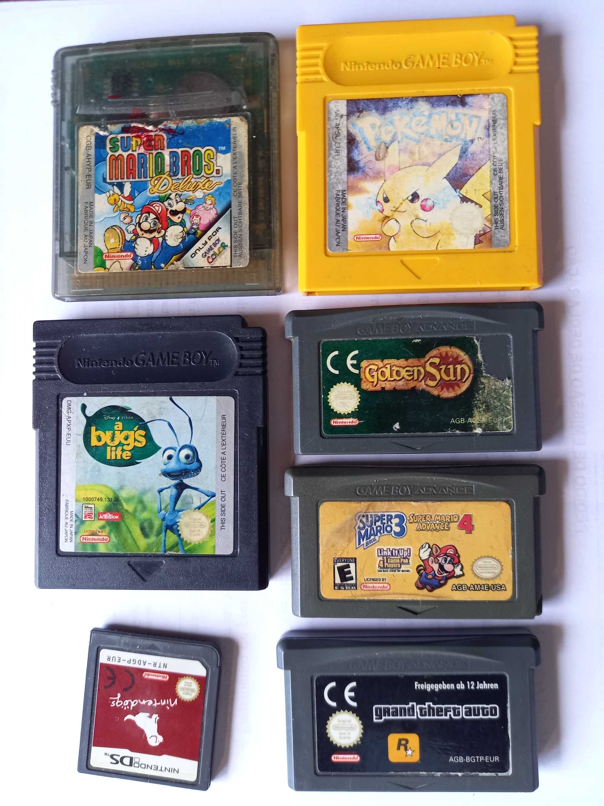 Jogos Raros de Gameboy GB GBA GBC NDS - a partir de 20€