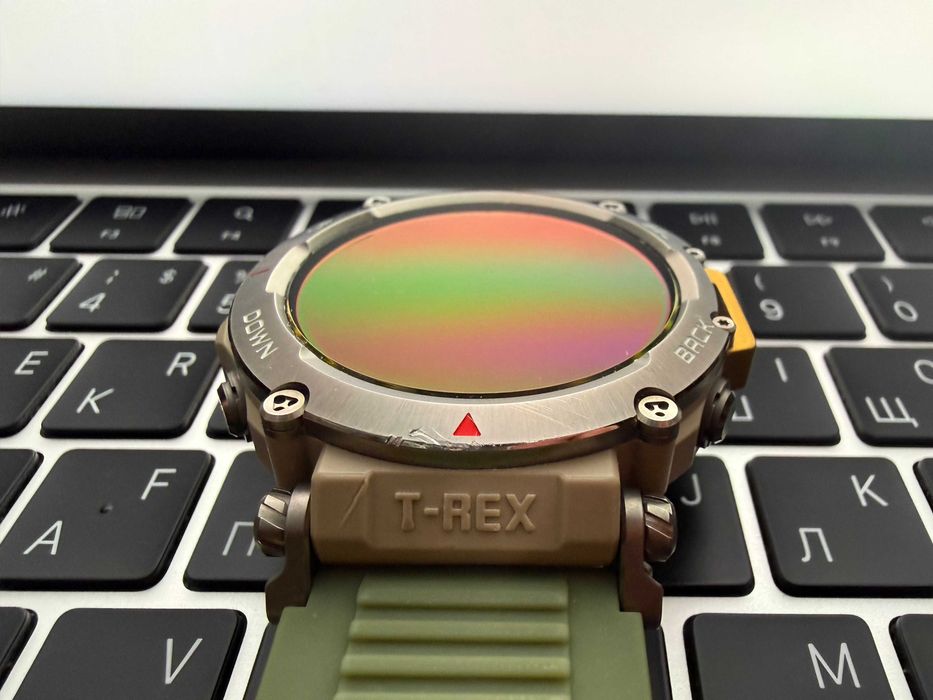 Amazfit T-Rex Ultra Watch. Смарт-годинник. Мілітарі. Титан. GPS.