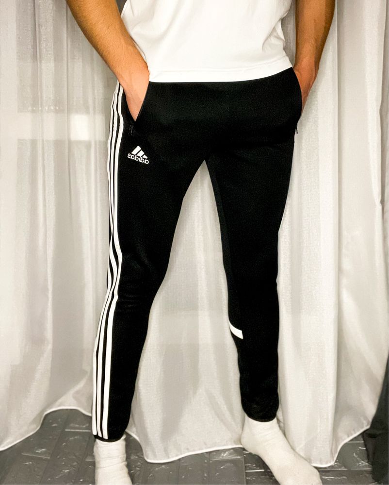 Spodnie Sportowe Czarne «Adidas» Męskie / XS