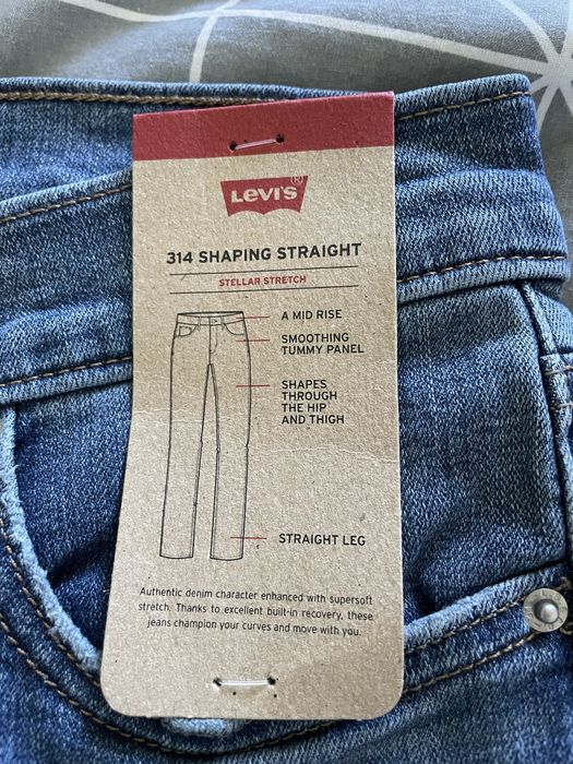 Джинси Levis 314  SHAPING STRAIGHT оригінал