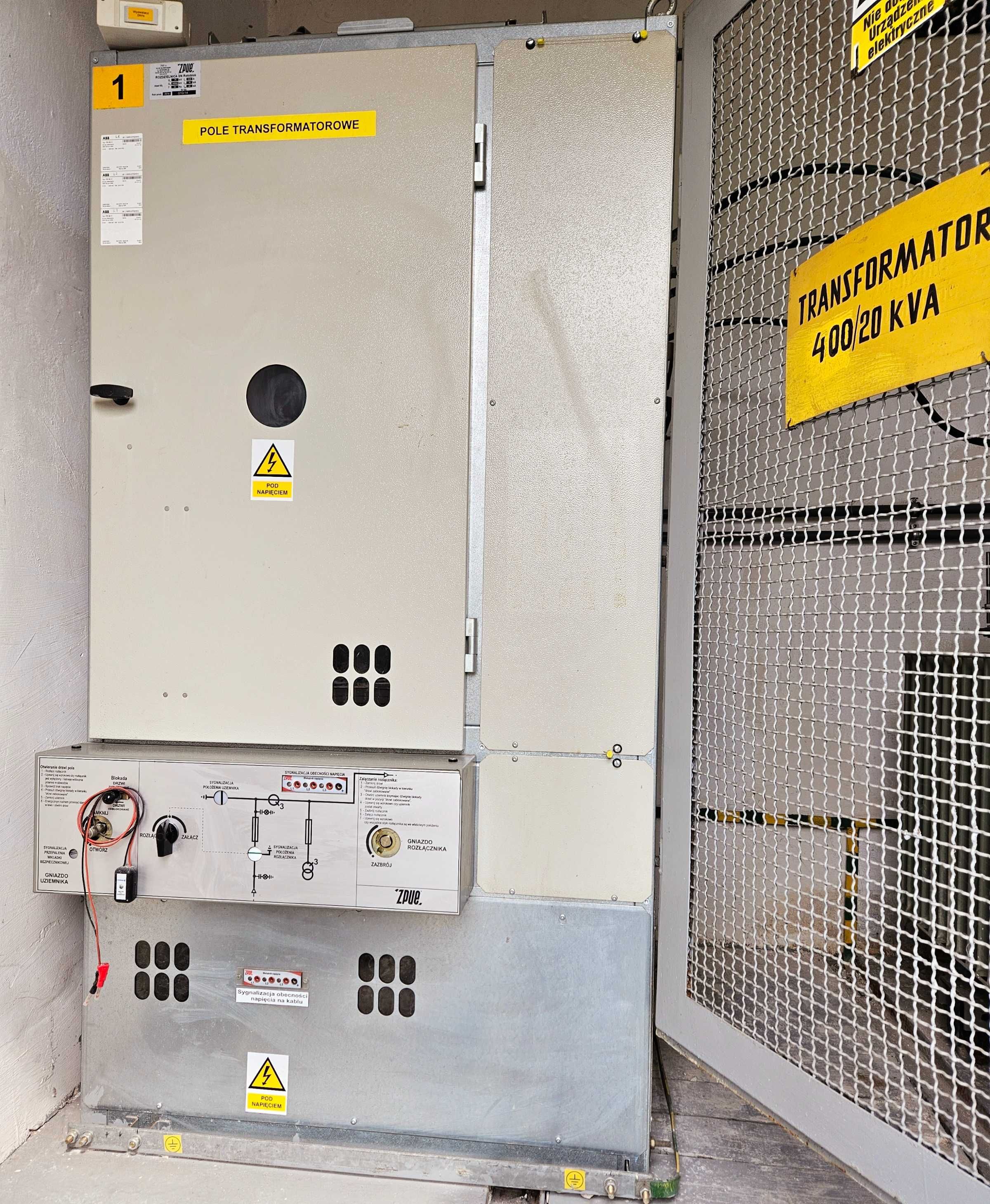 Transformator 400 kVA stacja trafo rozdzielnia średniego napięcia