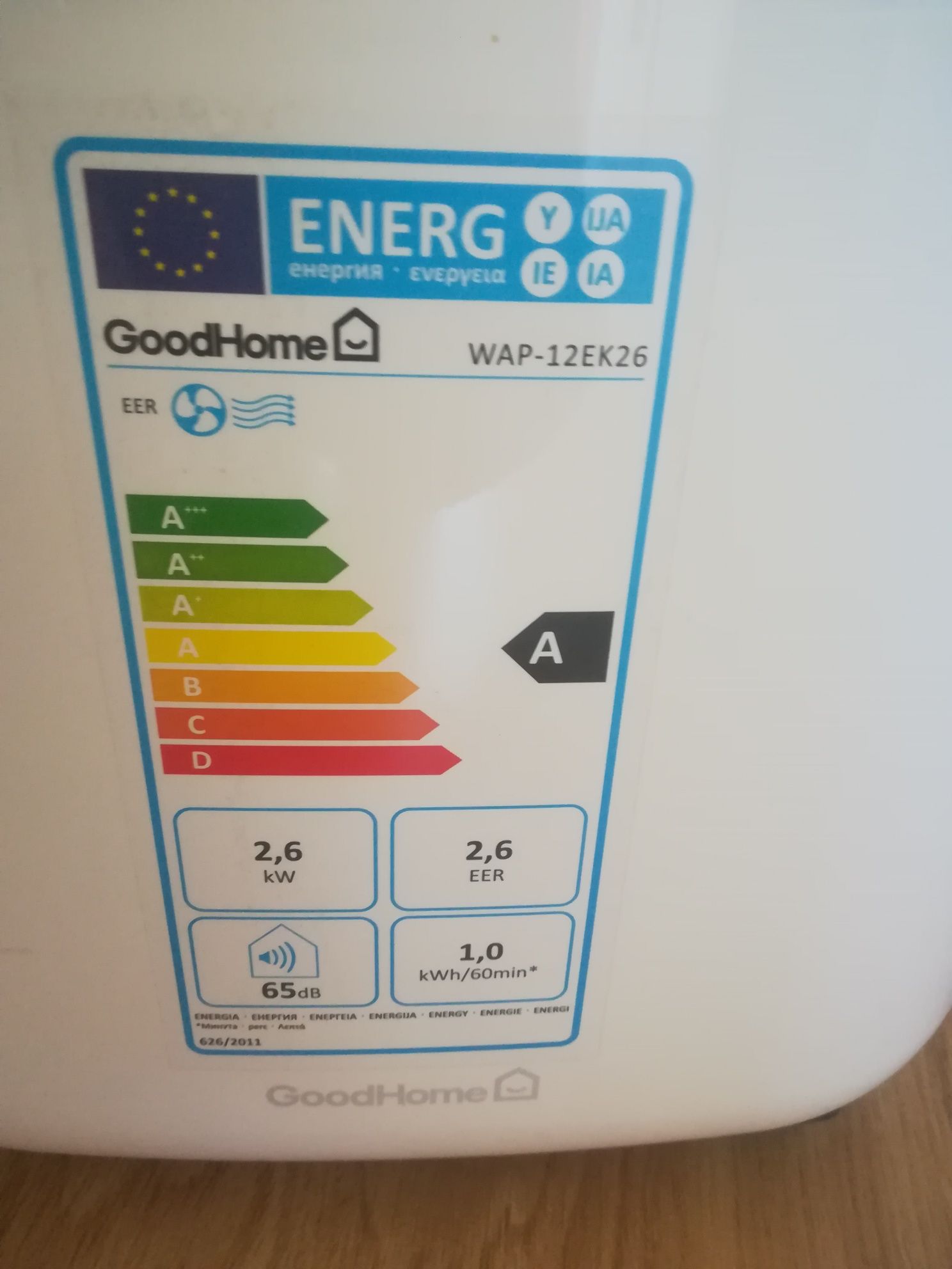 Klimatyzator przenośny GoodHome 9kBTU 2600W TAKOMA