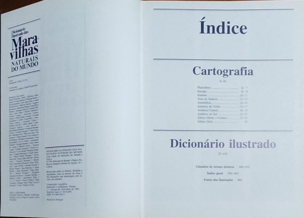 Dicionário ilustrado das Maravilhas naturais do mundo