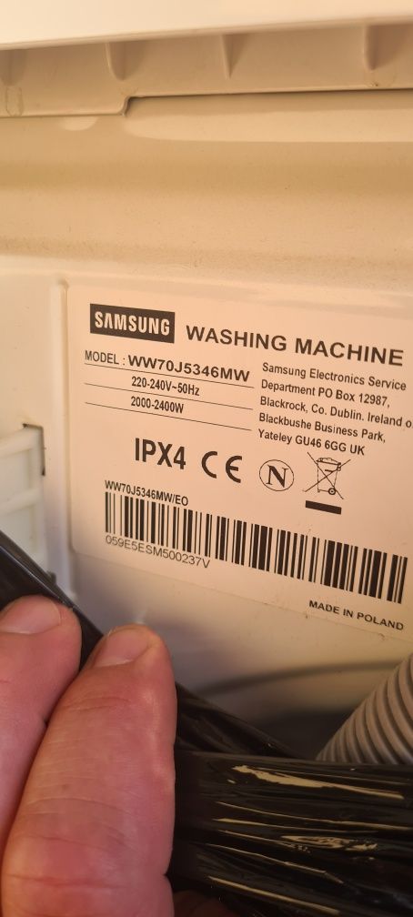 Pralka SAMSUNG WW70J5346MW ecobubble 7kg. Jak nowa.