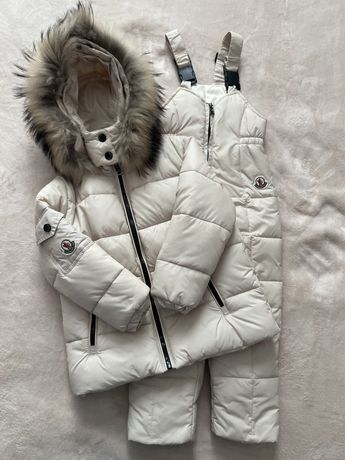 Костюм moncler зимний для девочки (куртка и полукомбинезон)