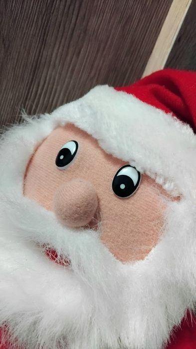 Św. Mikołaj maskotka, dekoracja świąteczna.