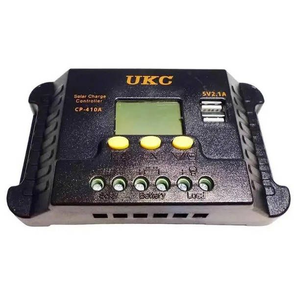 Контроллер заряда UKC CP-410A для солнечных батарей 10A 12/24 В