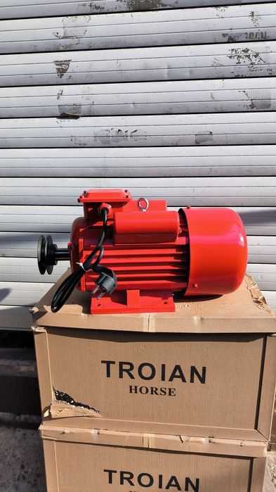 Електродвигун 4квт/3000об однофазний, электродвигатель однофазный 220в