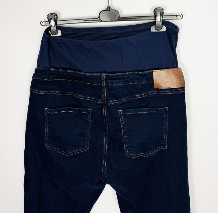 Ciążowe jeansy skinny z panelem 4XL 48