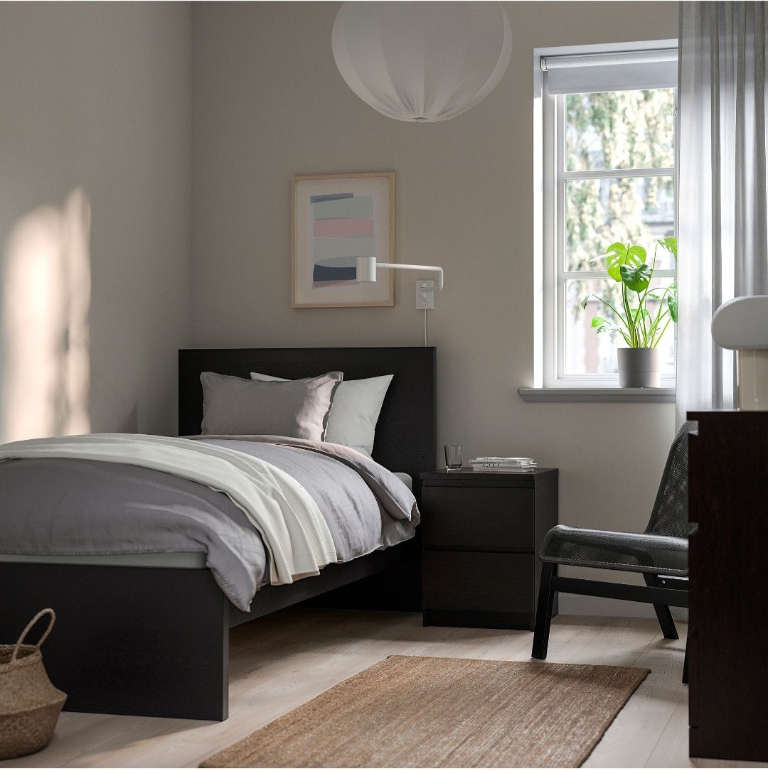 Cama IKEA MAML de solteiro com estrado