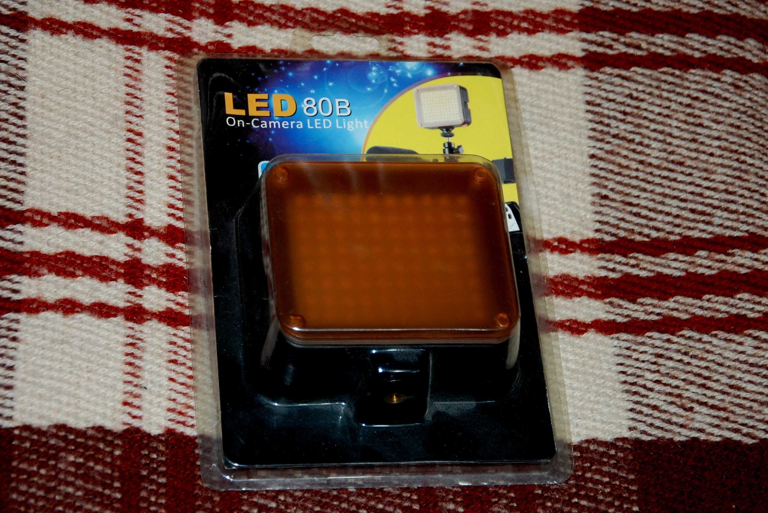 Видео свет накамерный Lishuai LED-80B (с диммером) Накамерний фонарь