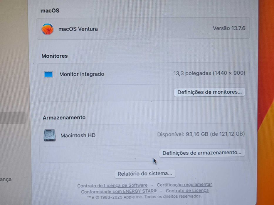 Apple Macbook AIR 13 i7 ssd 256GB 8GB ram # bateria NOVA