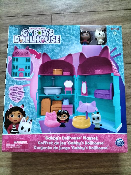 Gabby's dollhouse nowy domek dla lalek z akcesoriami