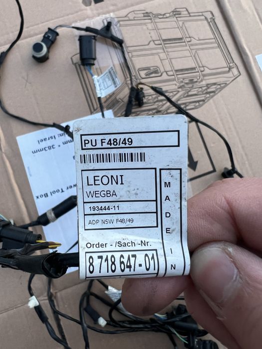 Instalcja pdc czujniki wiązka BMW X1 F48