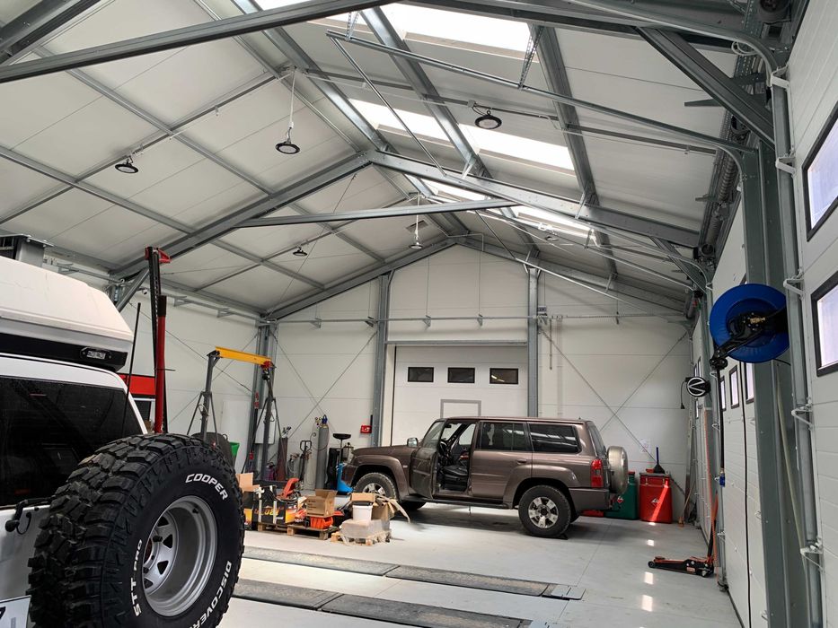 Konstrukcja stalowa hali 10m x 15m x 4m