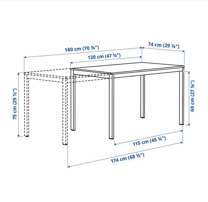 Mesa de jantar extensivél / extendable table