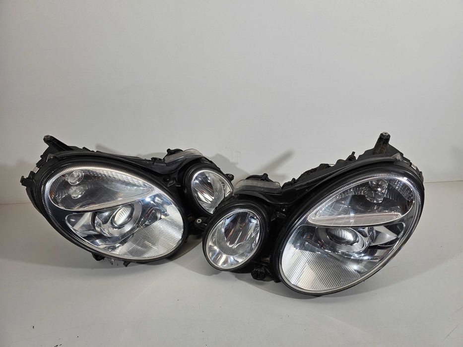 Mercedes E W211 Lampy Przód Przednie Bi-Xenon Lewa+Prawa EU Stan BDB