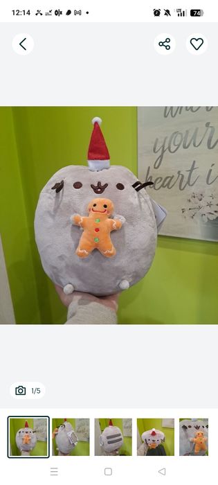 Pusheen z piernikiem świąteczny na zamówienie