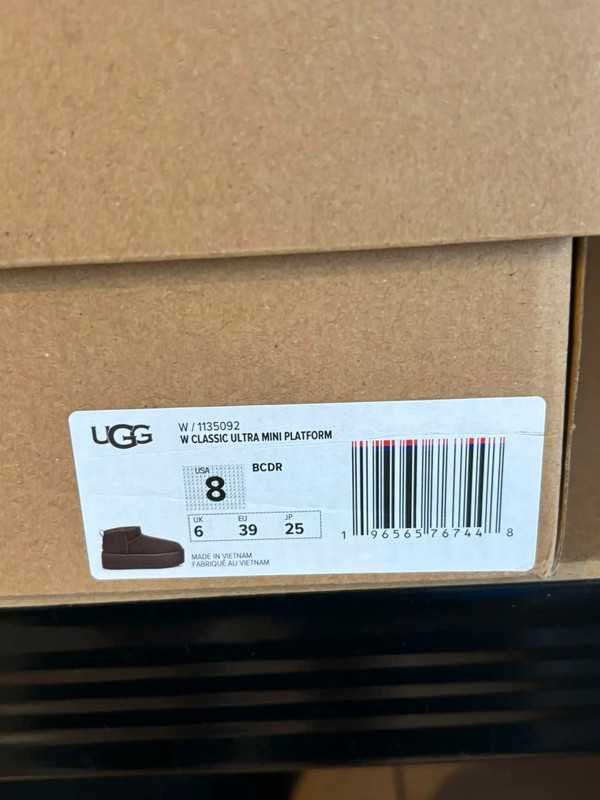 UGG Ultra Mini Platform Burnt Cedar Brown 39 Nowe
