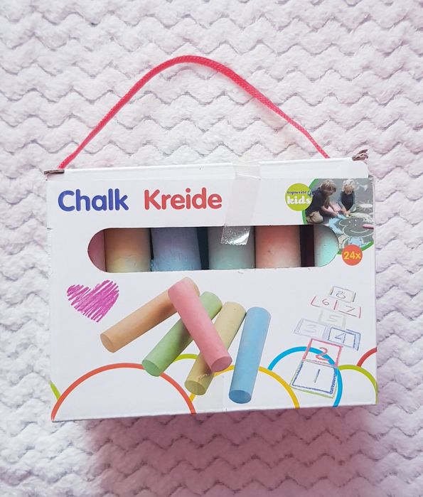 zestaw kolorowej kredy marki Topwrite Kids