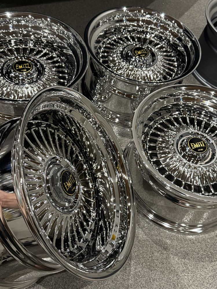 Felgi Work Emitz rep 15" 4x100 5x100 8j 9j Mx5 Miata E30 Vag chrom