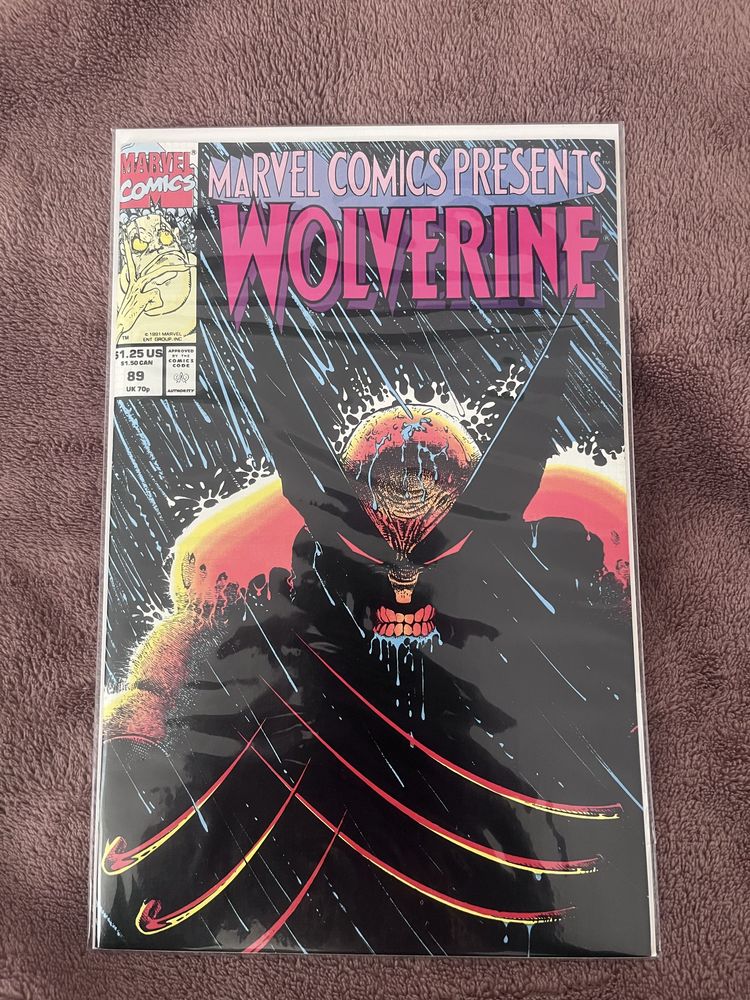 Marvel Comics Komiks Volverine Varian Cover 1991 91’