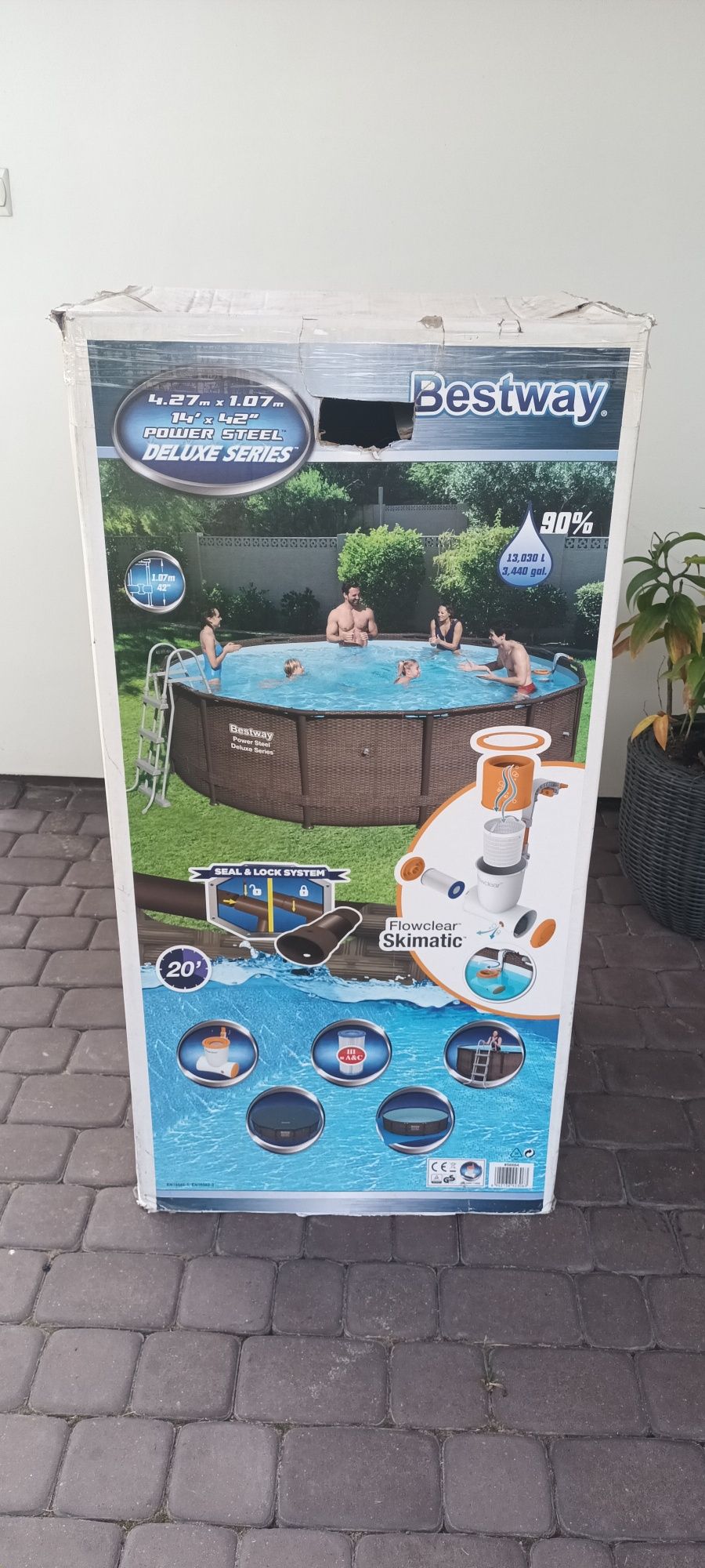Basen ogrodowy Bestway + pompa piaskowa