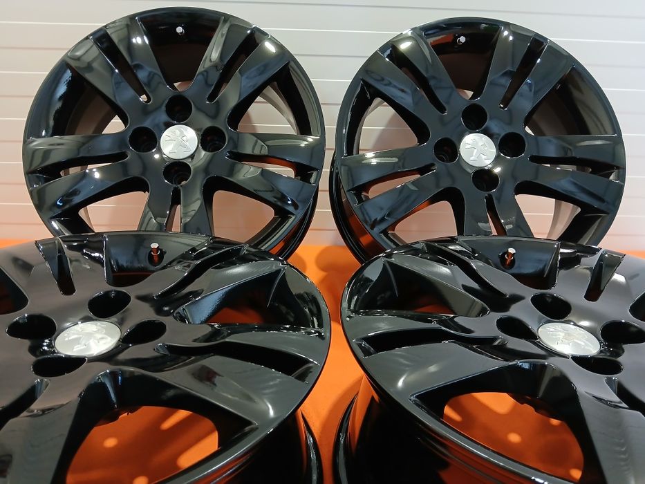 Felgi aluminiowe 17' 4x108 Peugeot, -czarny połysk