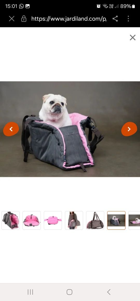 Torba transportowa dla psa Flamingo
