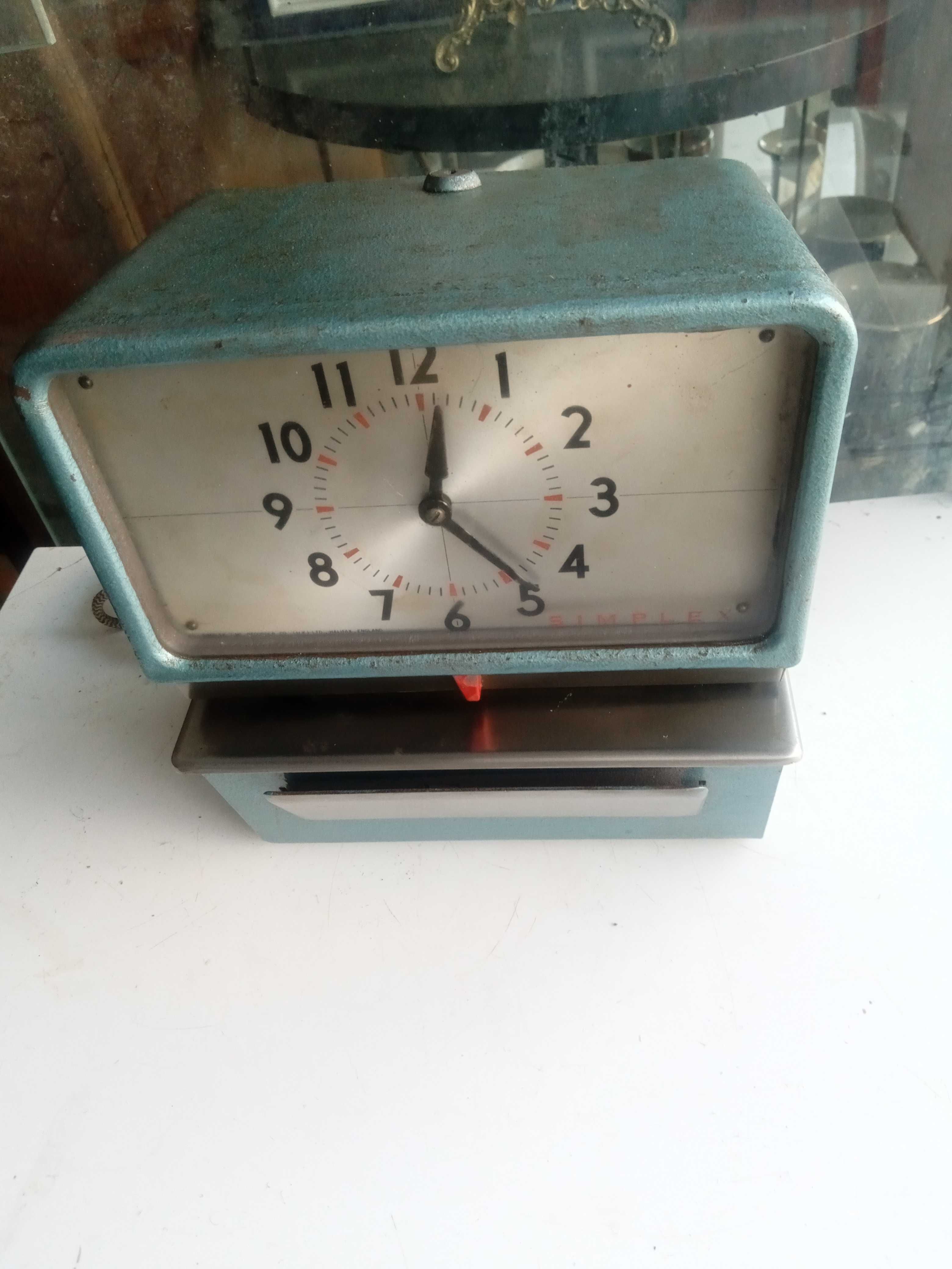 Relógio de ponto SIMPLEX, antigo