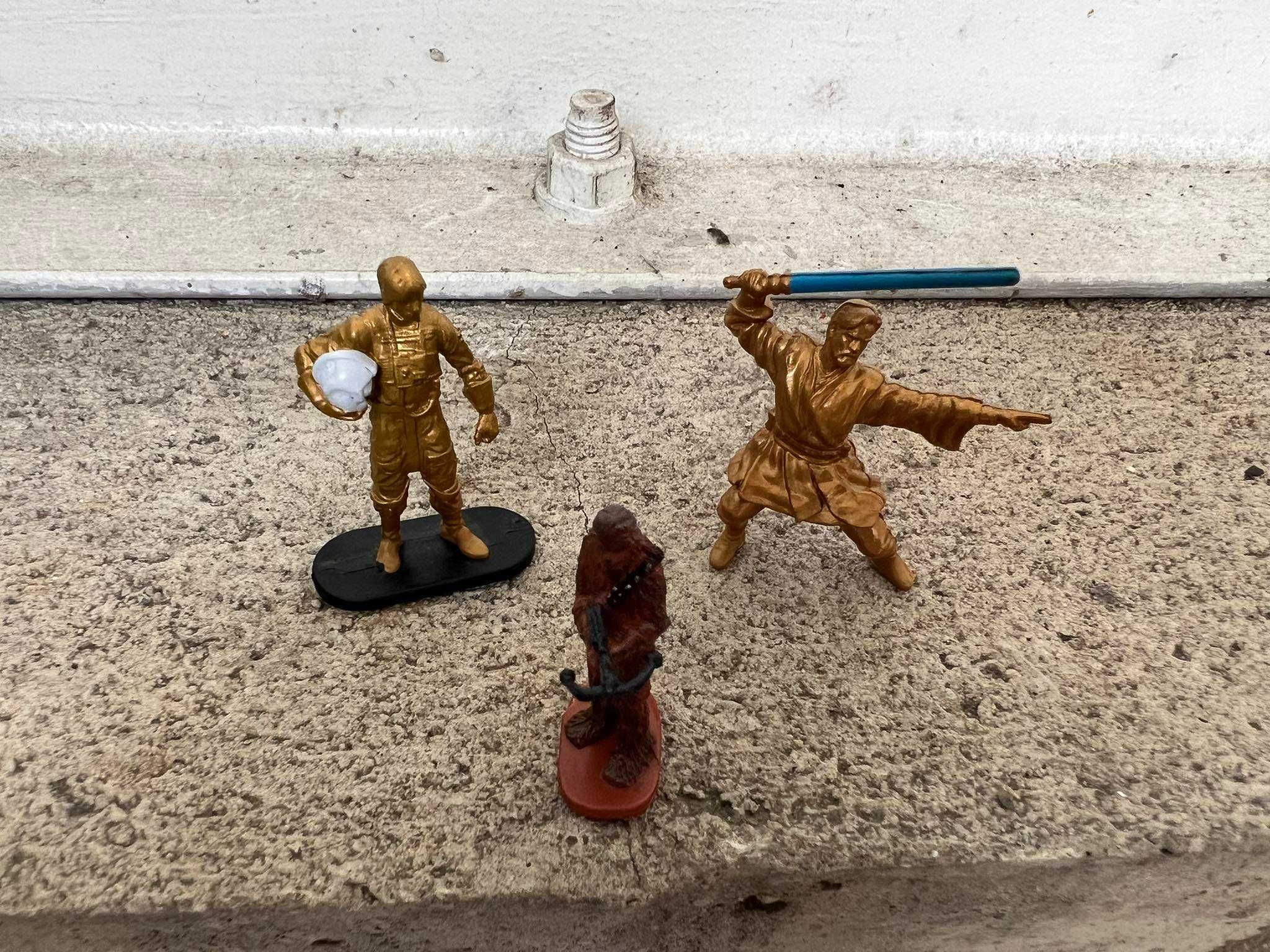 Figurki Gwiezdne Wojny Luke Skywalker Obi-Wan Kenobi Chewbacca 3 szt.