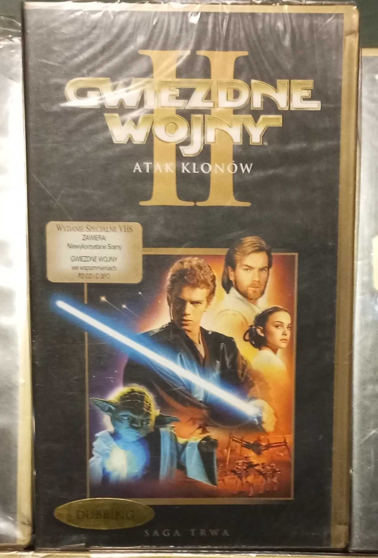 Star wars gwiezdne wojny Atak klonów kaseta VHS - folia,