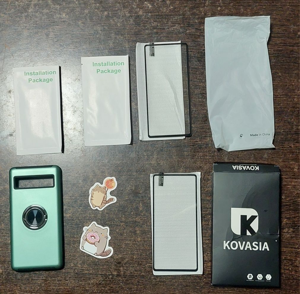Google Pixel 7A - Capa anti-queda + 2 películas vidro temp Kovasia