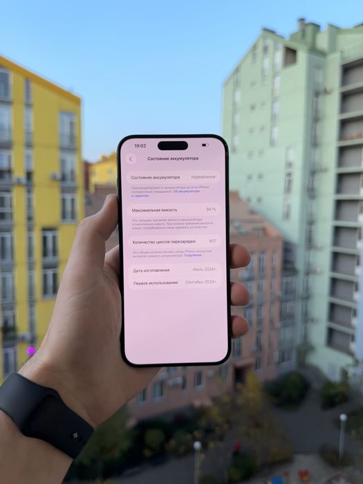 94% Аккум Идеал iPhone 15 Pro Max 256Gb Black Titanium Neverlock Айфон
