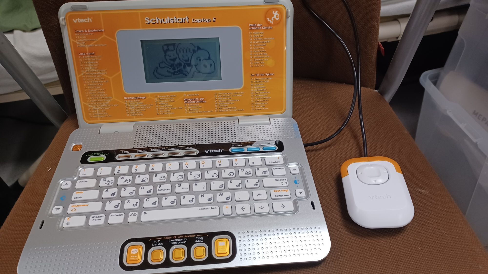 Vtech szkolny E komputer laptop dla dzieci angielski i niemiecki