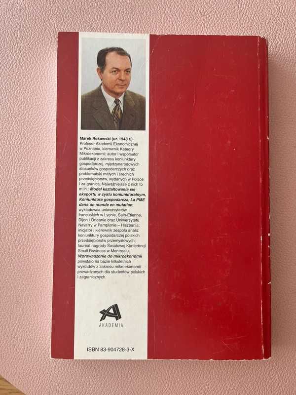 Książka Wprowadzenie do mikroekonomii Marek Rekowski