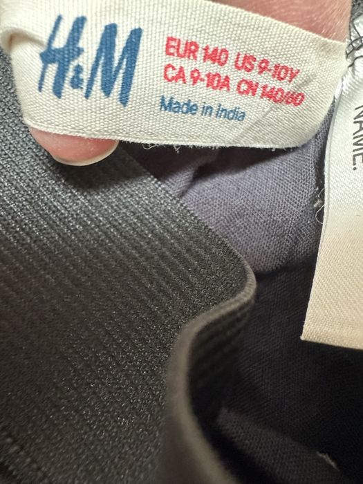 H&M r. 140 spódniczka granatowa kropki w gumkę