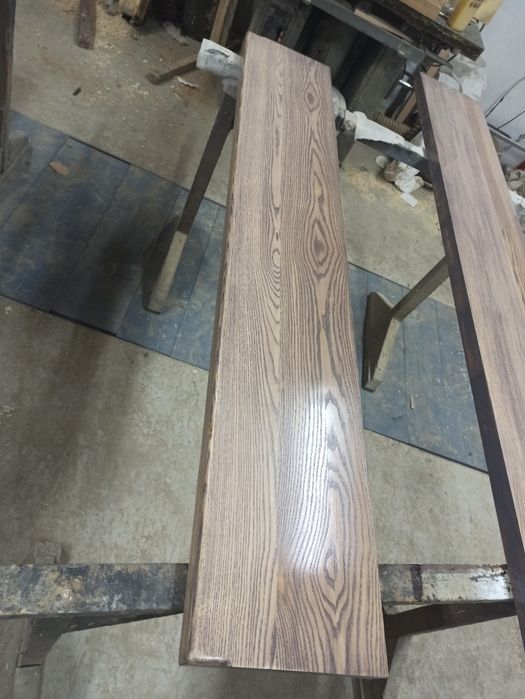 Підвіконня дерев'яні ясен, дуб.